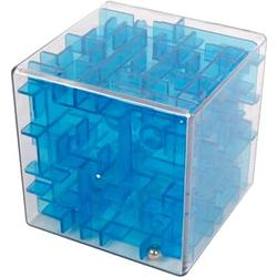 Foto van Brain games hersenkraker magic cube doolhof junior 7 cm blauw