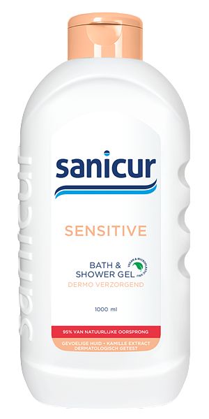 Foto van Sanicur sensitive bad en douche gel 1000ml bij jumbo