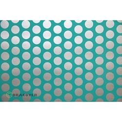 Foto van Oracover 93-017-091-002 plotterfolie easyplot fun 1 (l x b) 2 m x 30 cm turquoise-zilver