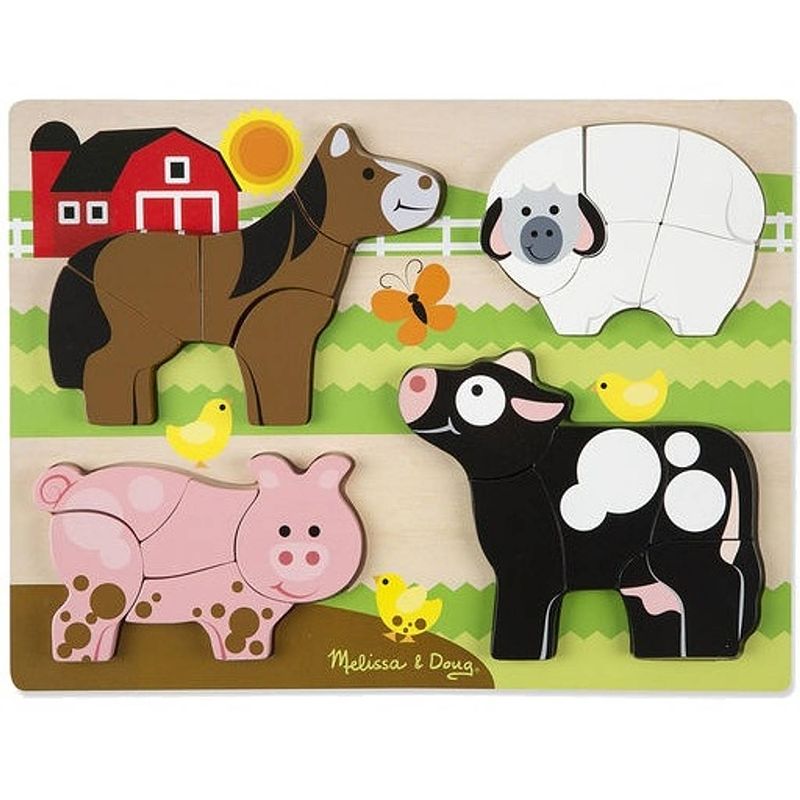 Foto van Melissa & doug vormenpuzzel boerderij 20 stukjes