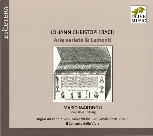 Foto van J.c.f. bach: arie variate & lamenti - cd (8711801019079)