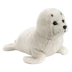 Foto van National geographic knuffelzeehond junior 28 cm pluche wit