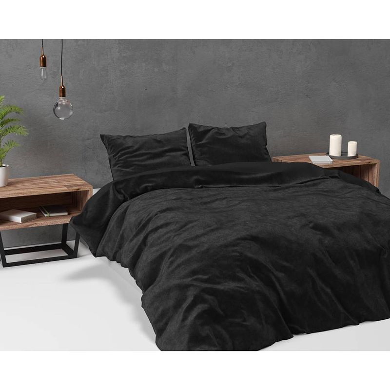 Foto van Sleeptime dbo st velvet uni black 200x220