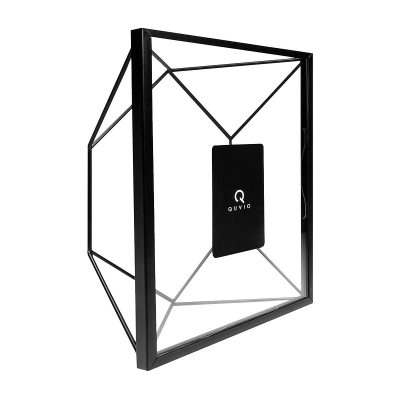 Foto van Quvio fotolijst hexagon staal 15 x 20.5cm - zwart