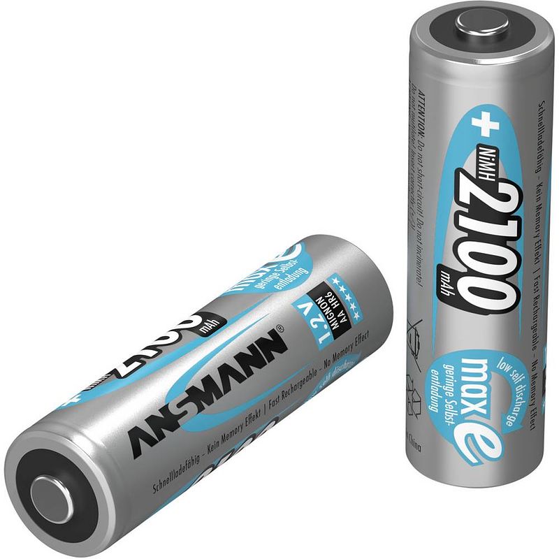 Foto van Ansmann maxe hr06 oplaadbare aa batterij (penlite) nimh 2100 mah 1.2 v 1 stuk(s)