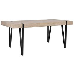 Foto van Beliani adena - eettafel-lichte houtkleur-mdf