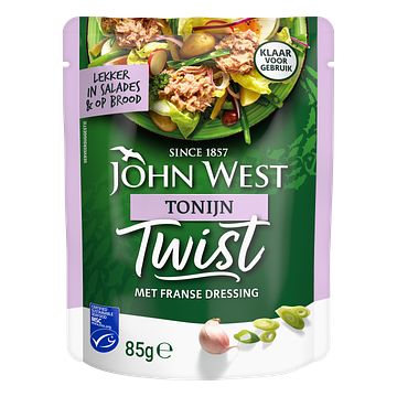 Foto van John west tonijn twist met franse dressing msc 85g bij jumbo