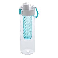 Foto van Xd xclusive drinkfles met honinggraat 700 ml siliconen turquoise