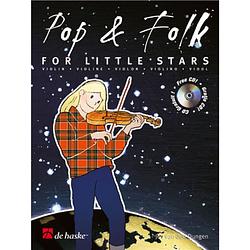 Foto van De haske pop & folk for little stars boek voor viool