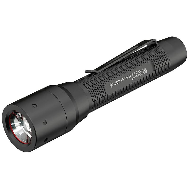 Foto van Ledlenser p5 core zaklamp werkt op batterijen led met riemclip 150 lm 12 h 83 g