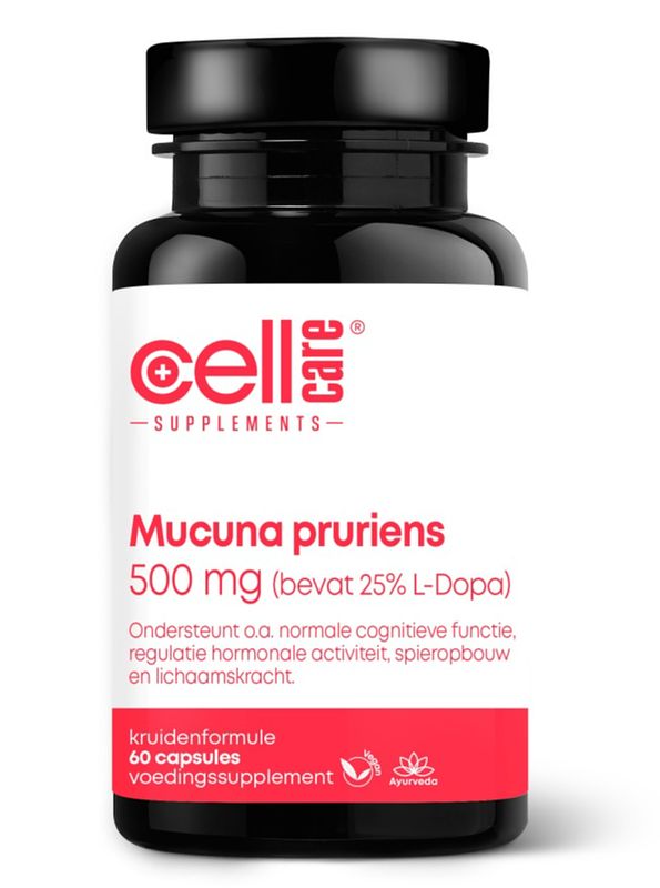 Foto van Cellcare mucuna pruriens 500mg capsules