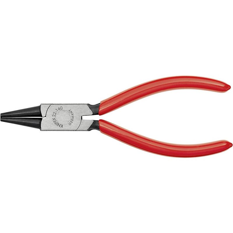 Foto van Knipex 22 01 140 elektronica en fijnmechanica rondbektang recht 140 mm