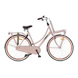 Foto van Popal transportfiets dames daily dutch basic 28 inch 50 cm dames terugtraprem zalmroze