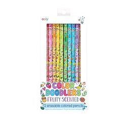 Foto van Ooly - color doodlers fruity scented erasable color pencils