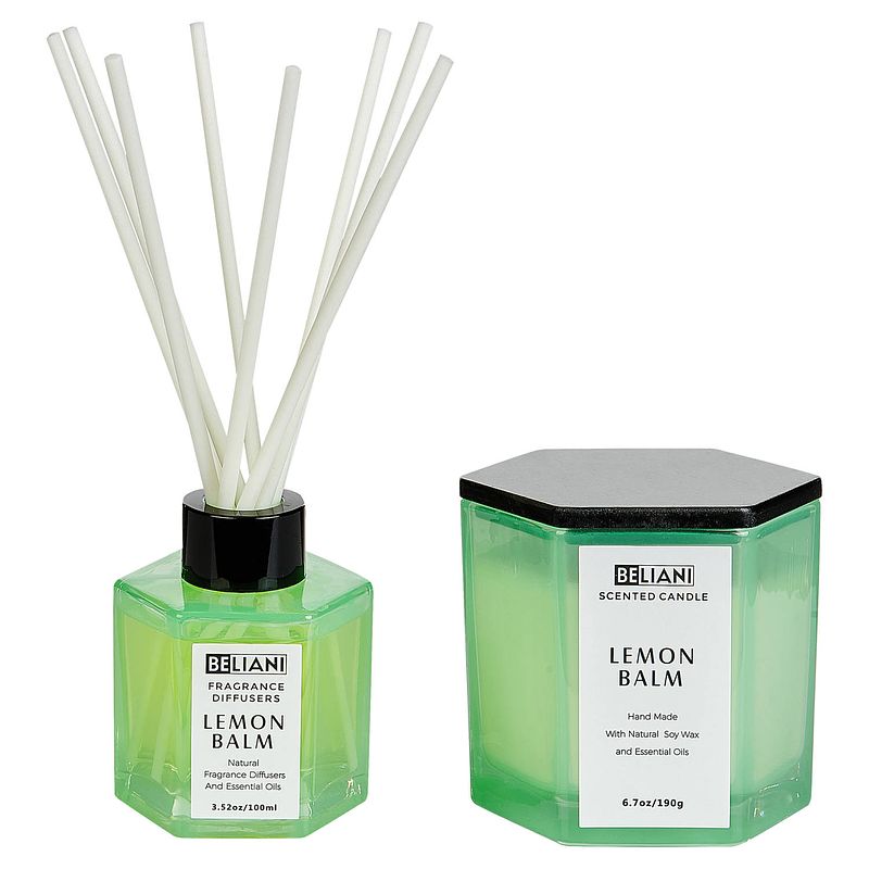 Foto van Beliani classy tint - geurkaars-groen-soja wax