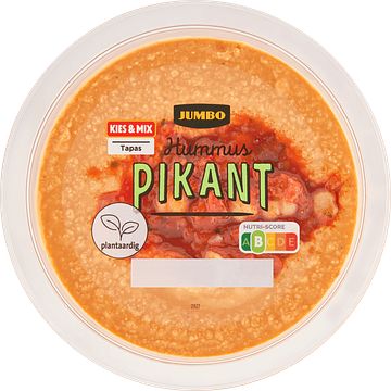 Foto van Jumbo hummus pikant 200g aanbieding bij jumbo | 3 voor 6.00