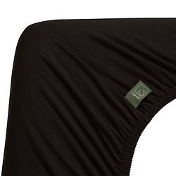 Foto van Beddinghouse dutch design jersey stretch split-topper hoeslaken zwart-lits-jumeaux (200x200/220 cm)