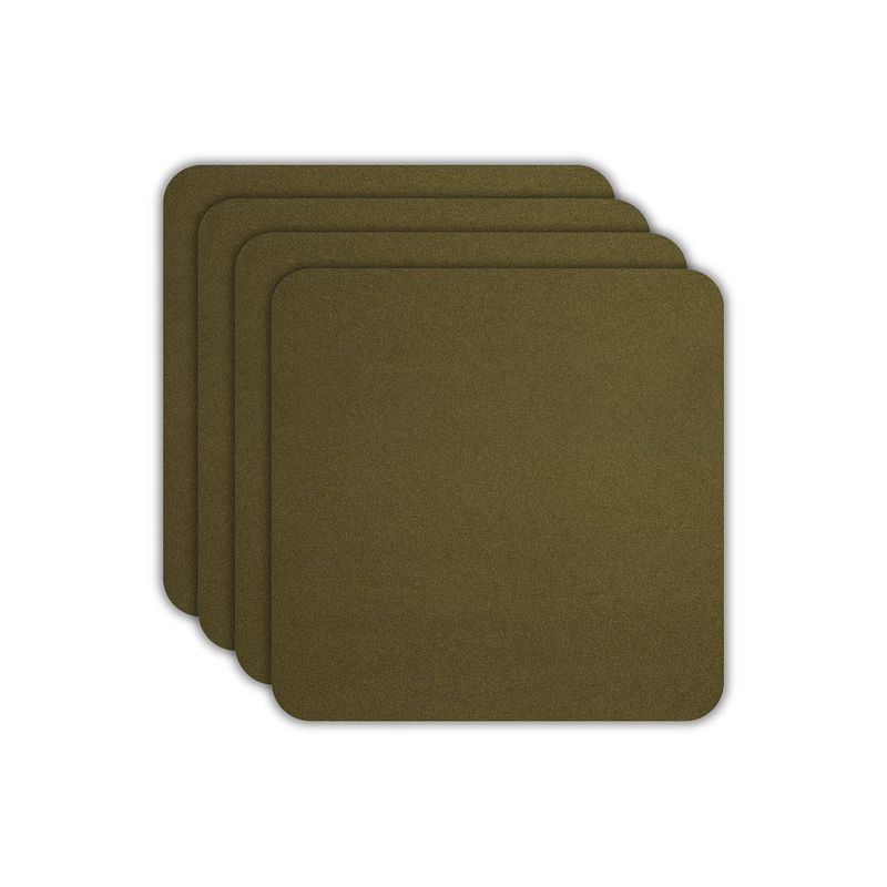 Foto van Asa selection onderzetters khaki 10 x 10 cm - 4 stuks