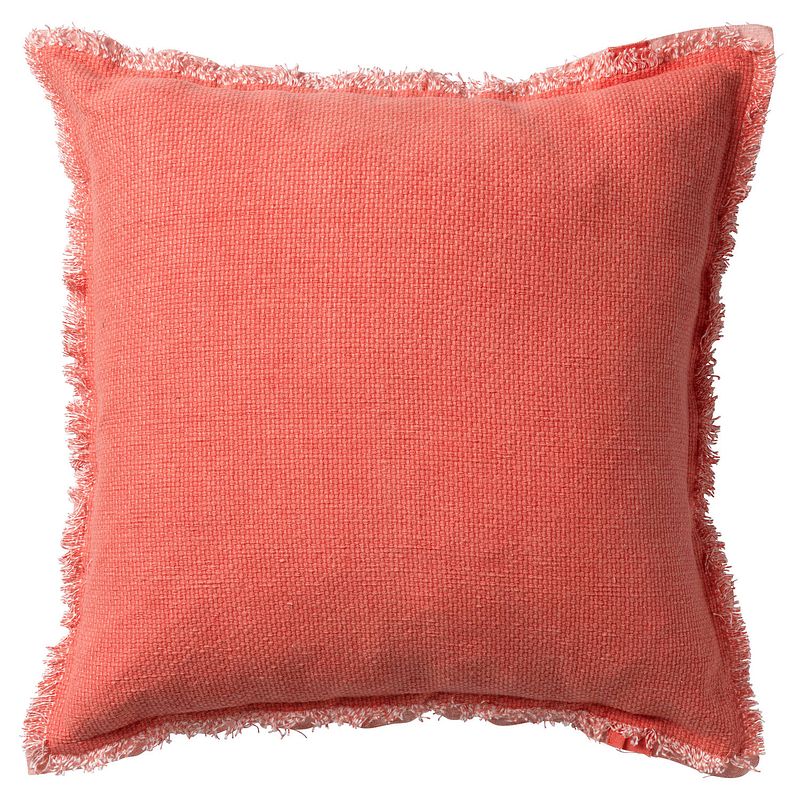 Foto van Dutch decor burto - sierkussen van katoen coral 45x45 cm - roze - rood