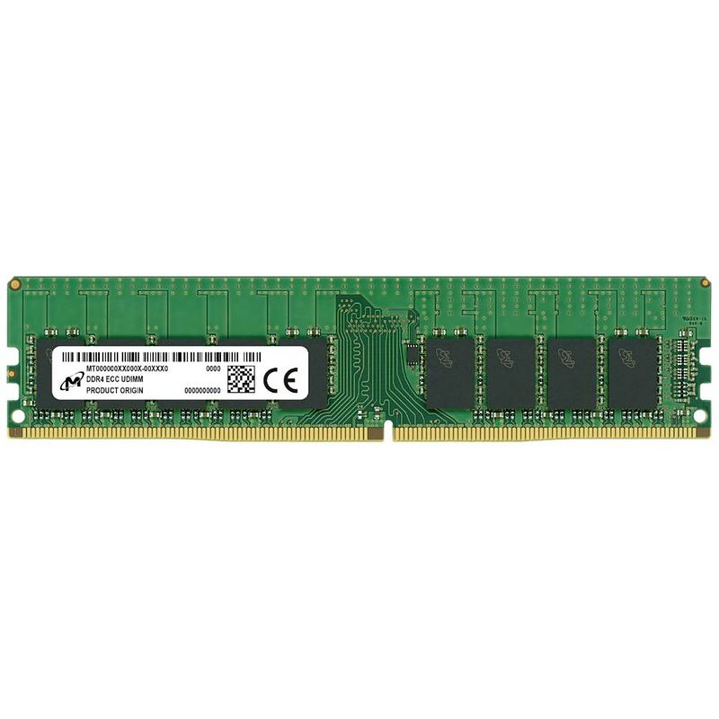 Foto van Crucial mta18asf4g72az-3g2r werkgeheugenmodule voor pc ddr4 32 gb 1 x 32 gb ecc 3200 mhz 288-pins dimm cl22 mta18asf4g72az-3g2r