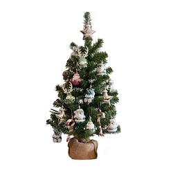 Foto van Kunstboom/kunst kerstboom inclusief kerstversiering 75 cm kerstversiering - kunstkerstboom