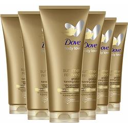 Foto van Dove - derma spa lotion corporelle summer revived - dark - voordeelverpakking - 6 x 200 ml