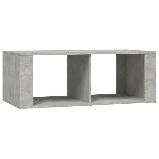 Foto van Vidaxl salontafel 100x50x36 cm bewerkt hout betongrijs