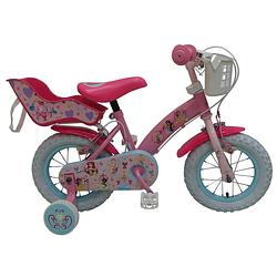 Foto van Disney meisjesfiets princess 12 inch 23 cm meisjes knijprem roze