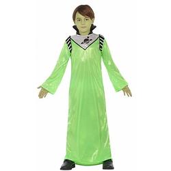 Foto van Halloween - groene alien koning zharor verkleedkleding voor jongens 116 (5-6 jaar) - carnavalskostuums