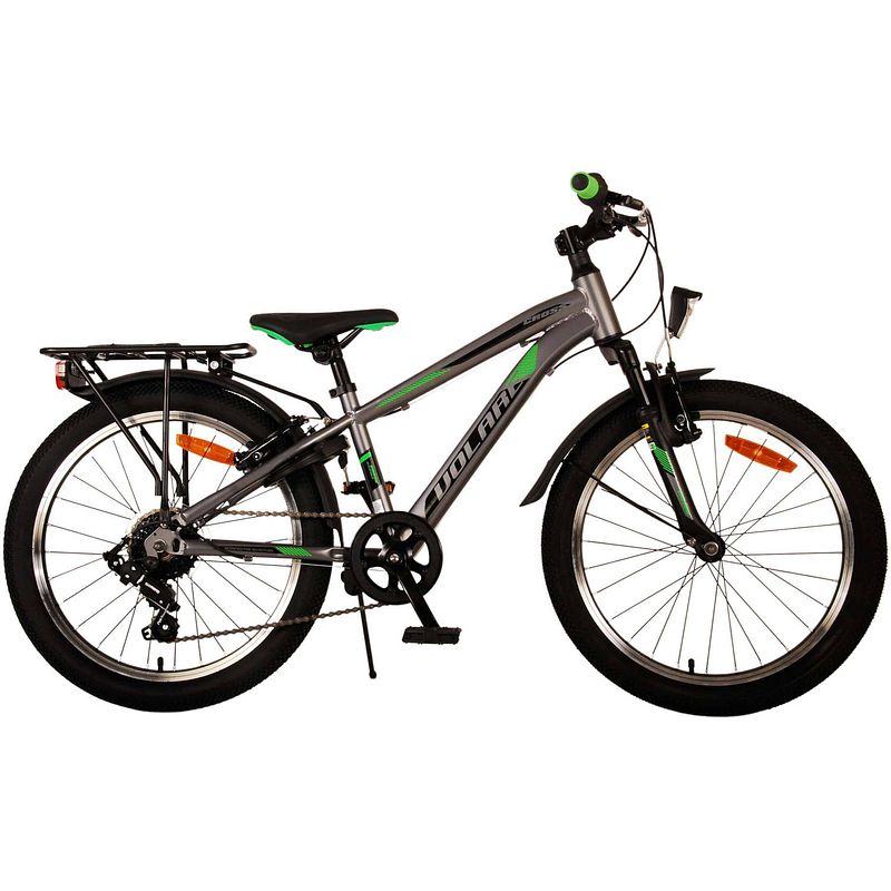 Foto van Volare cross kinderfiets - 20 inch - donker grijs - 6 versnellingen