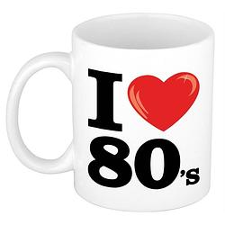 Foto van I love 80's koffiemok / beker 300 ml - cadeau eighties liefhebber