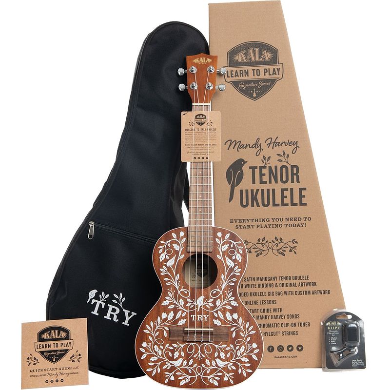 Foto van Kala learn to play mandy harvey signature series tenor ukelele