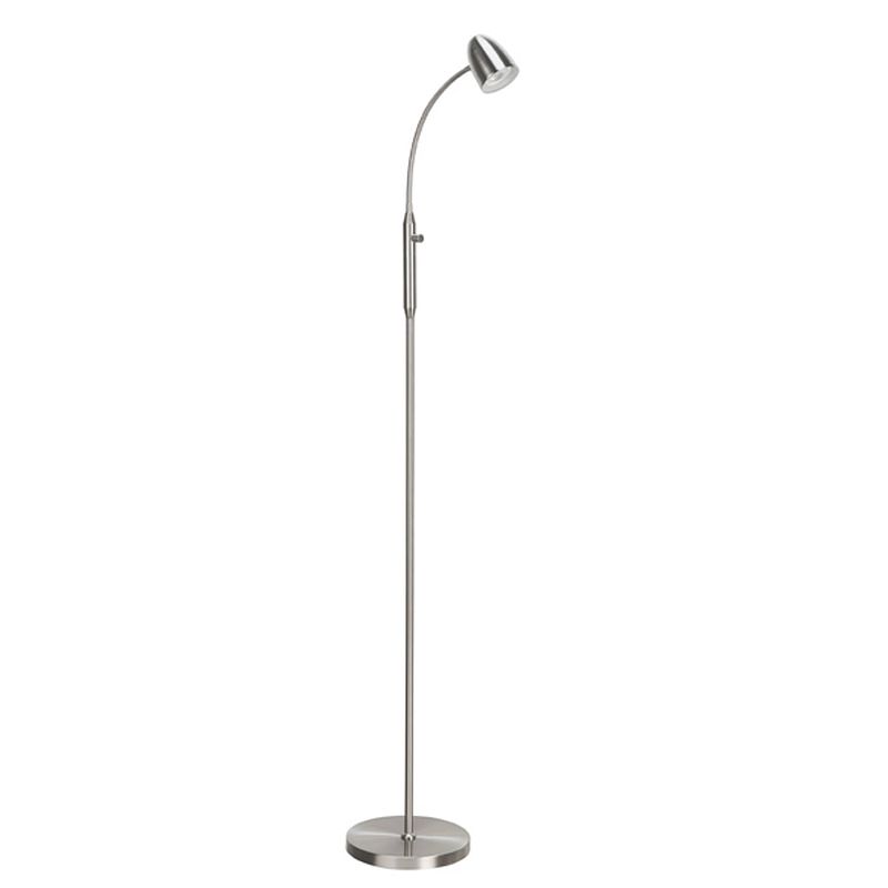 Foto van Infiori -ghlight - cone - vloerlamp - gu10 - 23 x 23 x 135cm - nikkel