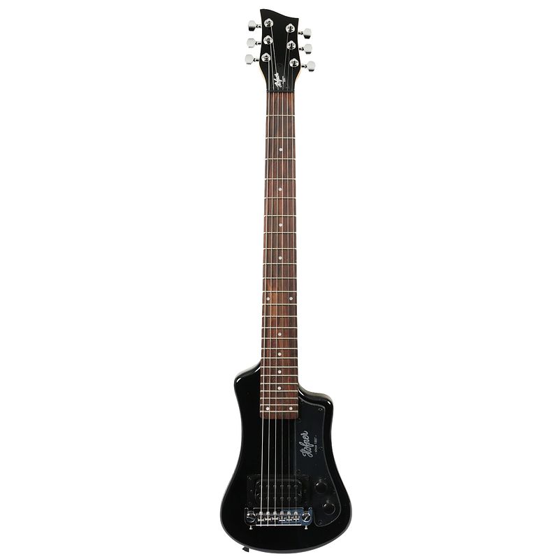 Foto van Hofner shorty ct black elektrische reisgitaar