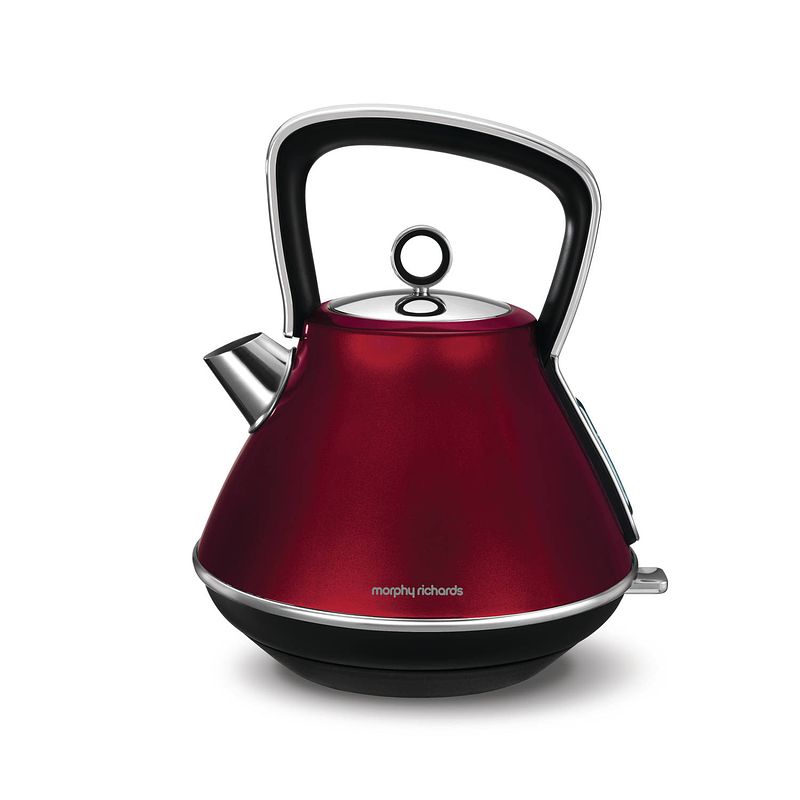 Foto van Morphy richards waterkoker evoke special edition (piramide-vorm) - rood