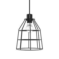 Foto van Tak design hanglamp jonas 20 x 28 cm e27 staal 40w zwart