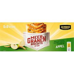 Foto van Jumbo meergranenbiscuits appel 6 x 2 stuks