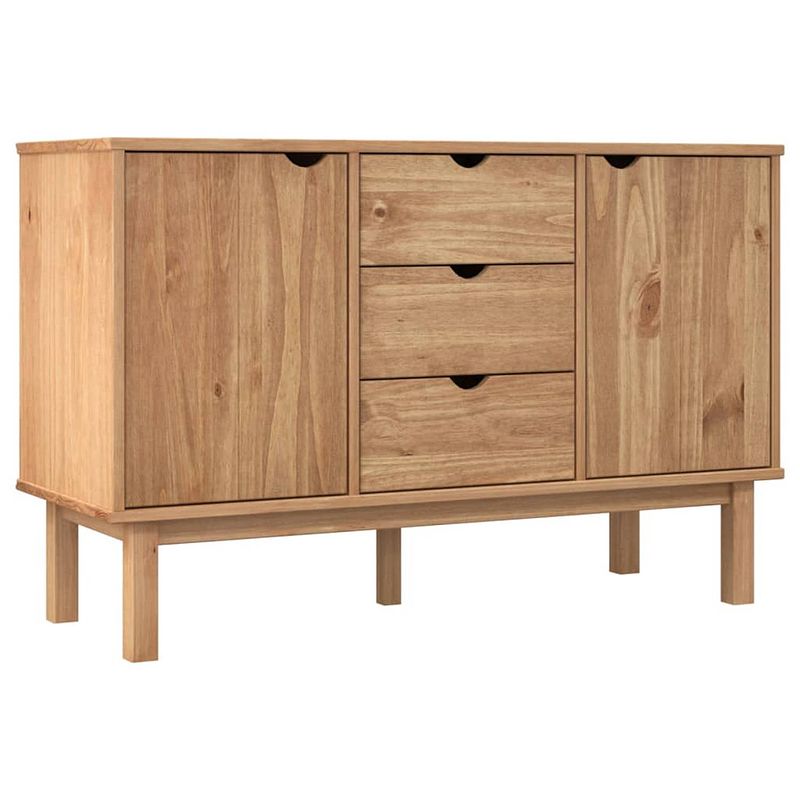 Foto van Vidaxl dressoir otta 113,5x43x73 cm massief grenenhout