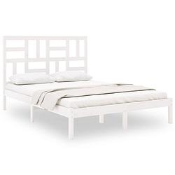 Foto van The living store houten bedframe - modern bedroom - bedframe - afmeting- 205.5 x 146 x 104 cm - ken- hoogwaardig