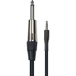 Foto van Yellow cable k11-3 3.5mm trs jack male - 6.3mm ts jack male, 3 meter