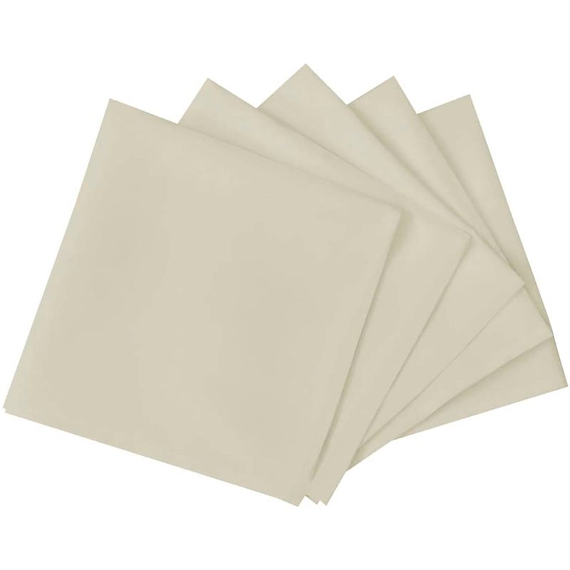 Foto van The living store servetten 50x50 - crème - 180g polyester - kreukel- en vlekbestendig