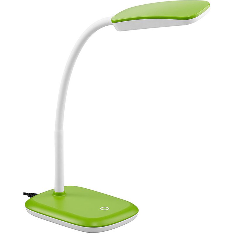 Foto van Led bureaulamp - trion bolina - 3w - warm wit 3000k - dimbaar - rechthoek - glans groen - kunststof