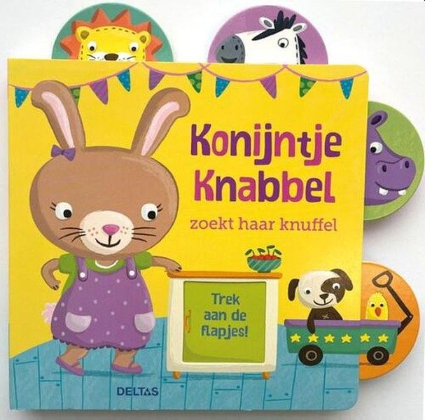 Foto van Boekje konijntje knabbel zoekt haar knuffel