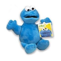 Foto van Blauwe pluche koekiemonster sesamstraat knuffel/pop 17 cm