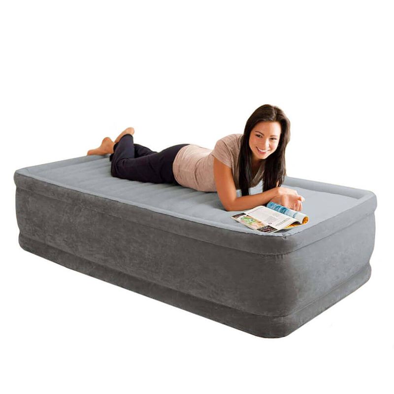 Foto van Intex comfort plush elevated luchtbed - eenpersoons