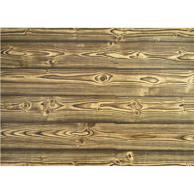 Foto van Decoratie plakfolie - bruin hout patroon - 45 cm x 2 m - zelfklevend - meubelfolie