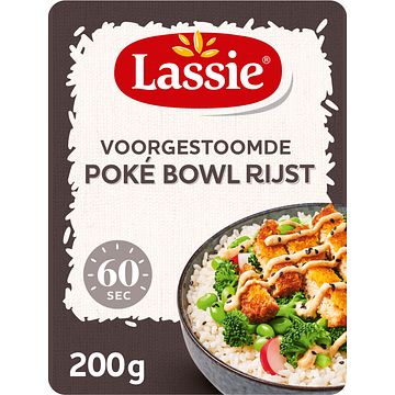 Foto van Lassie poke bowl kant & klaar rijst 250g bij jumbo