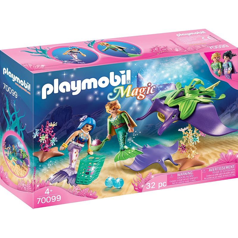 Foto van Playmobil magic parelvissers met roggen 70099