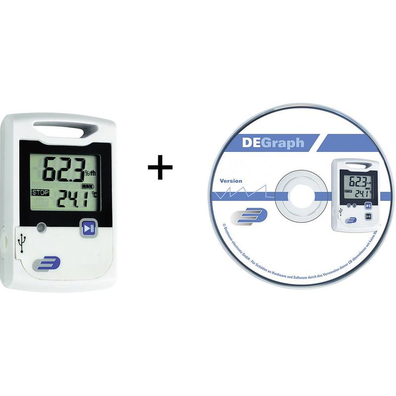 Foto van Dostmann electronic 5005-1002 log20 set multidatalogger te meten grootheid temperatuur, vochtigheid -30 tot 60 °c 0 tot 99 % hrel