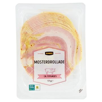 Foto van 2 voor € 4,50 | jumbo mosterdrollade 125g aanbieding bij jumbo